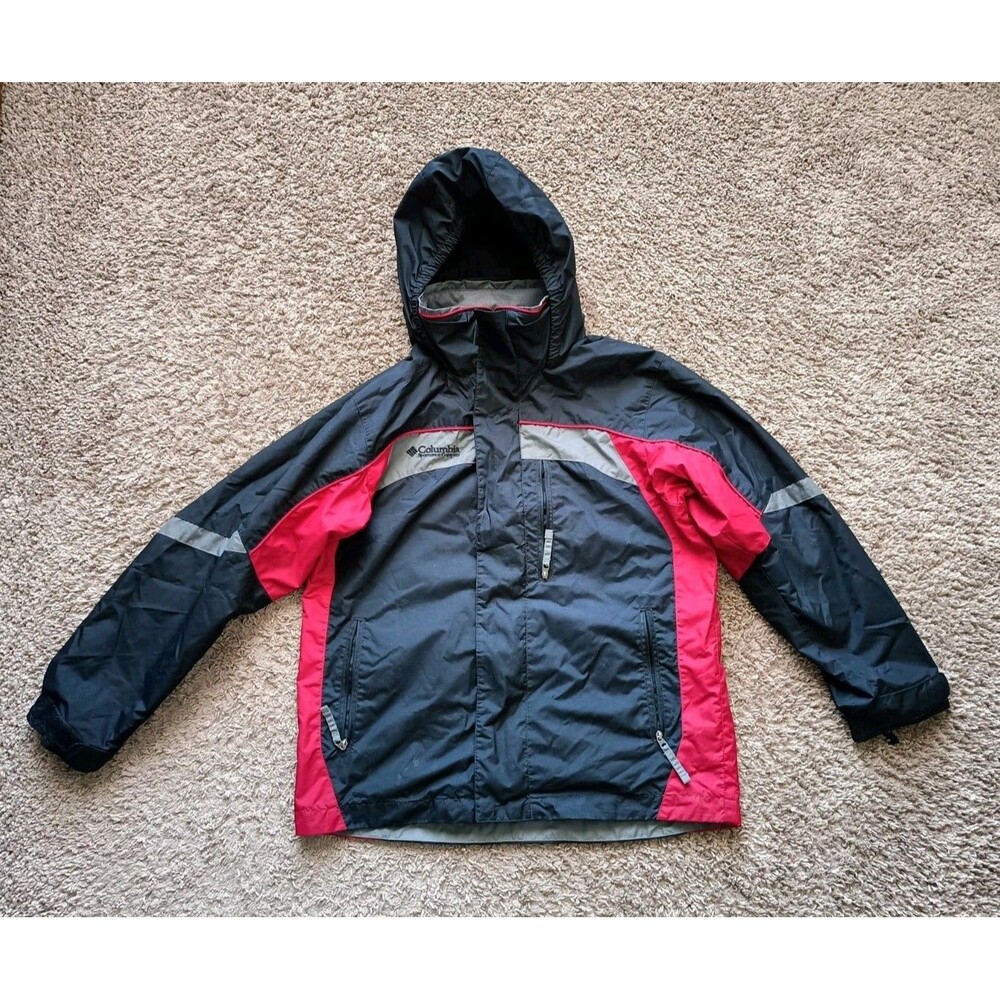 Columbia Sportswear hooded jacket Youth Size 10/12 Black Full Zip
